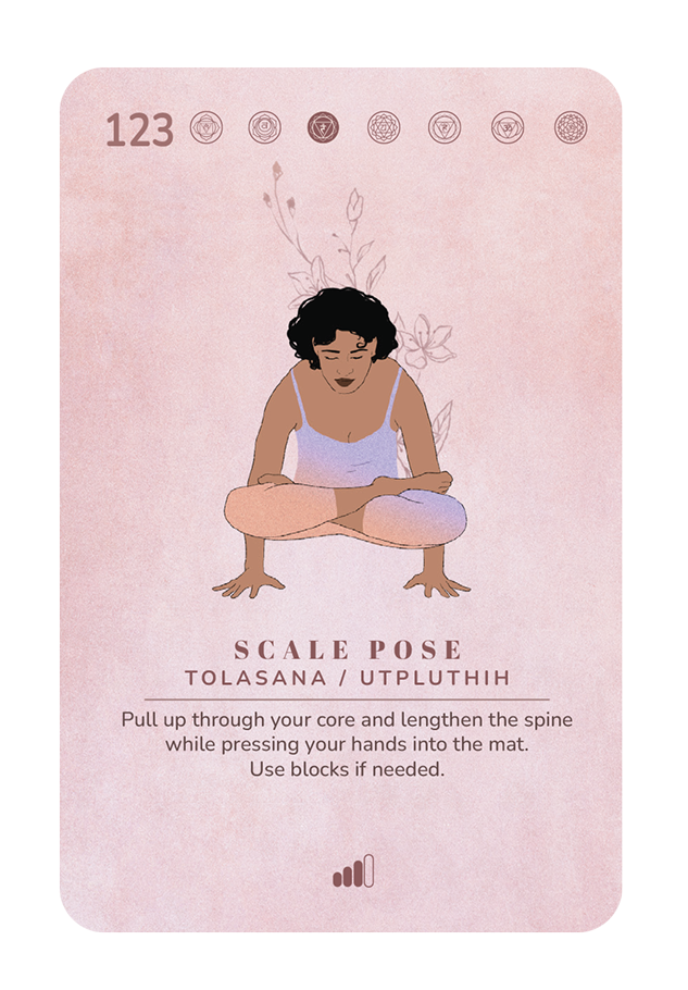 Card 123, Scale pose