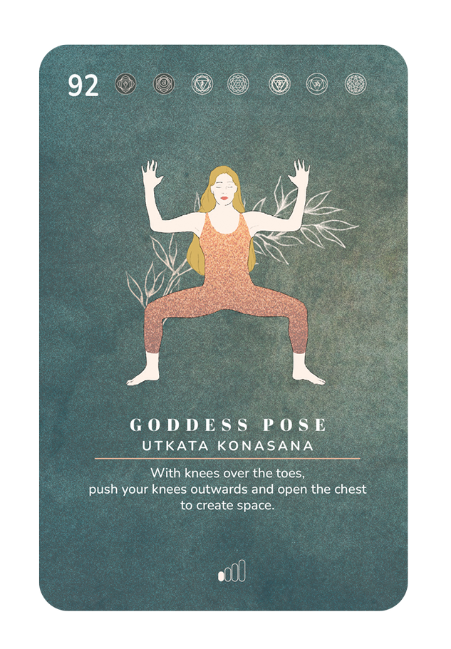 Card 92, Goddess pose