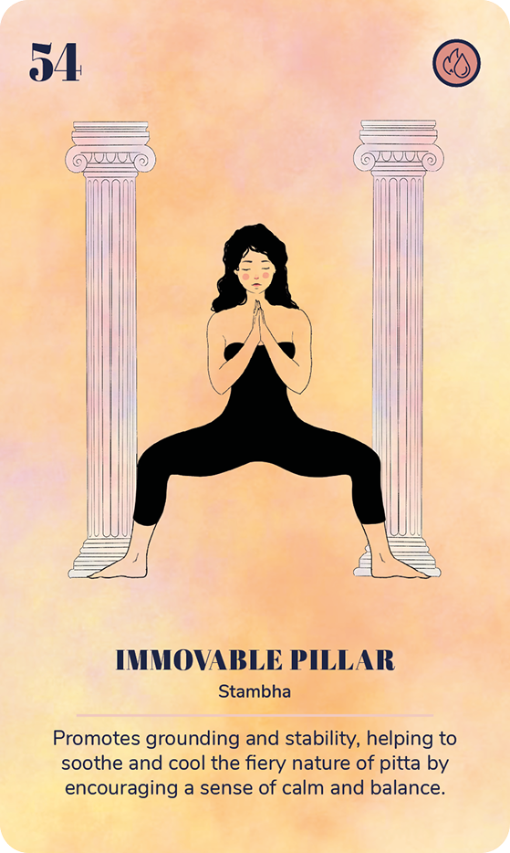 A card from the Ayurveda Yoga Deck