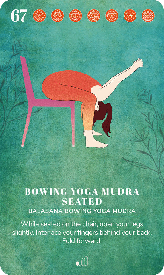 Card 67, Bowing Yoga Mudra Seated