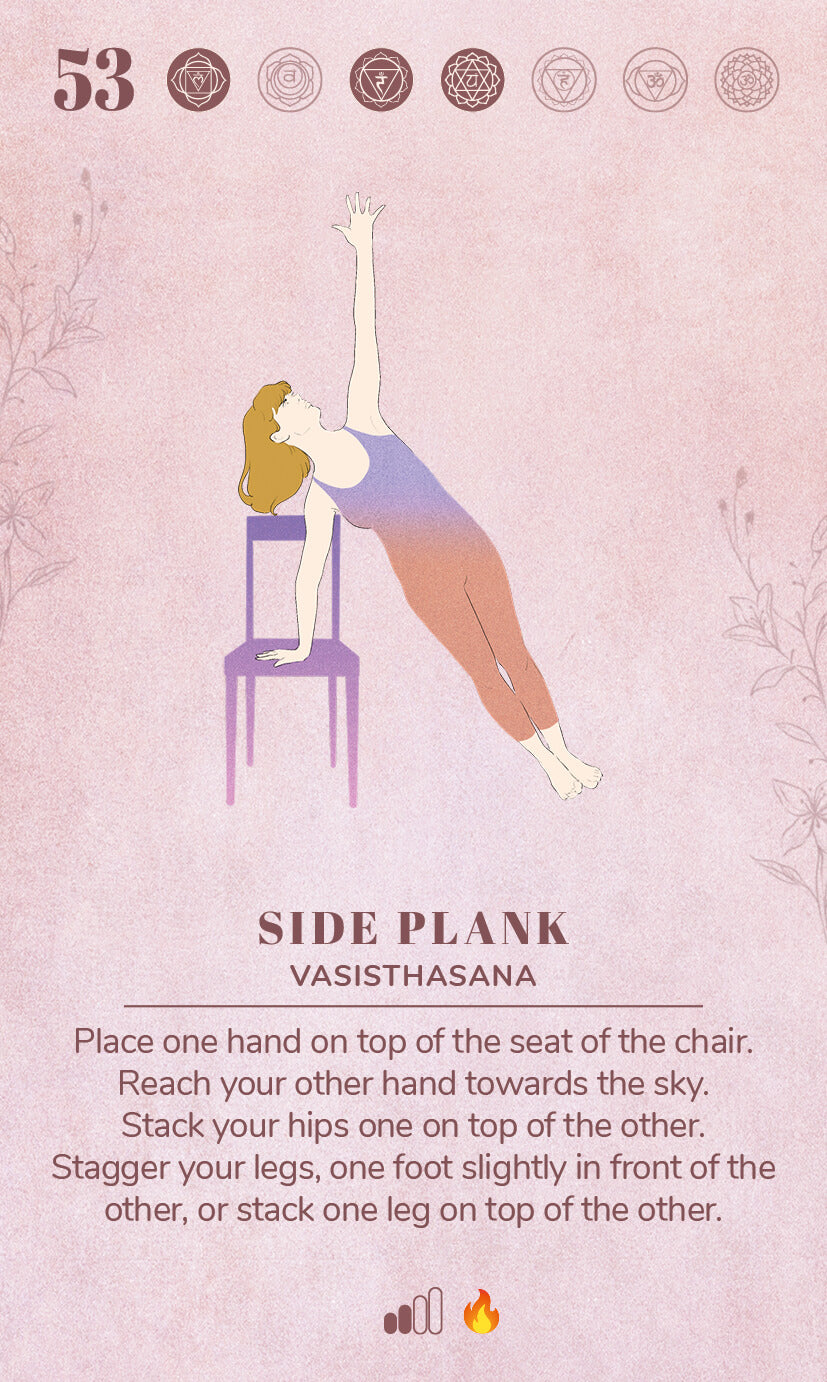 Chair variations for arm balances