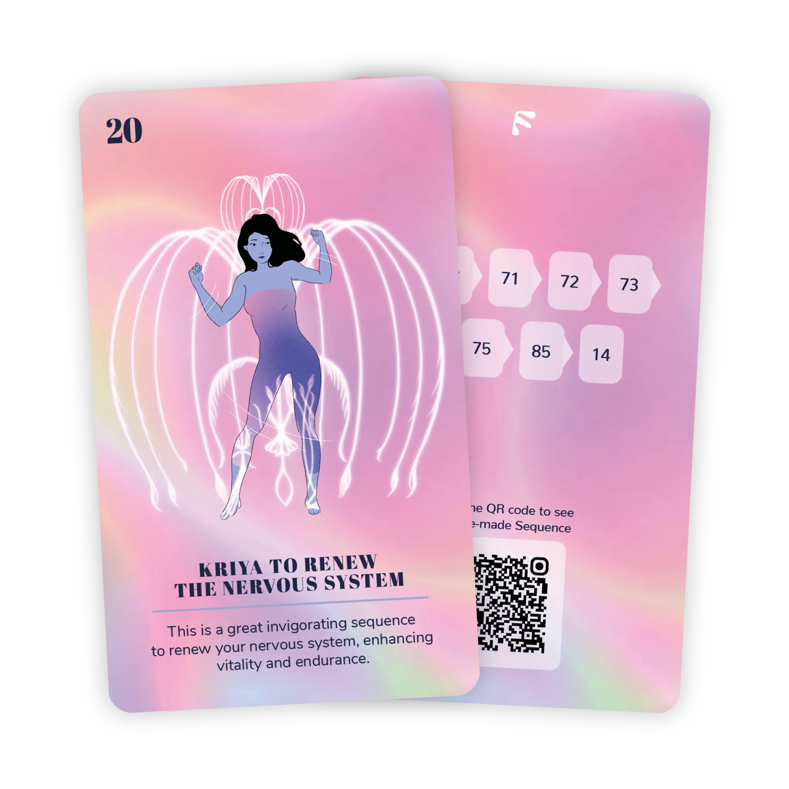 Kriya card 20, front and back