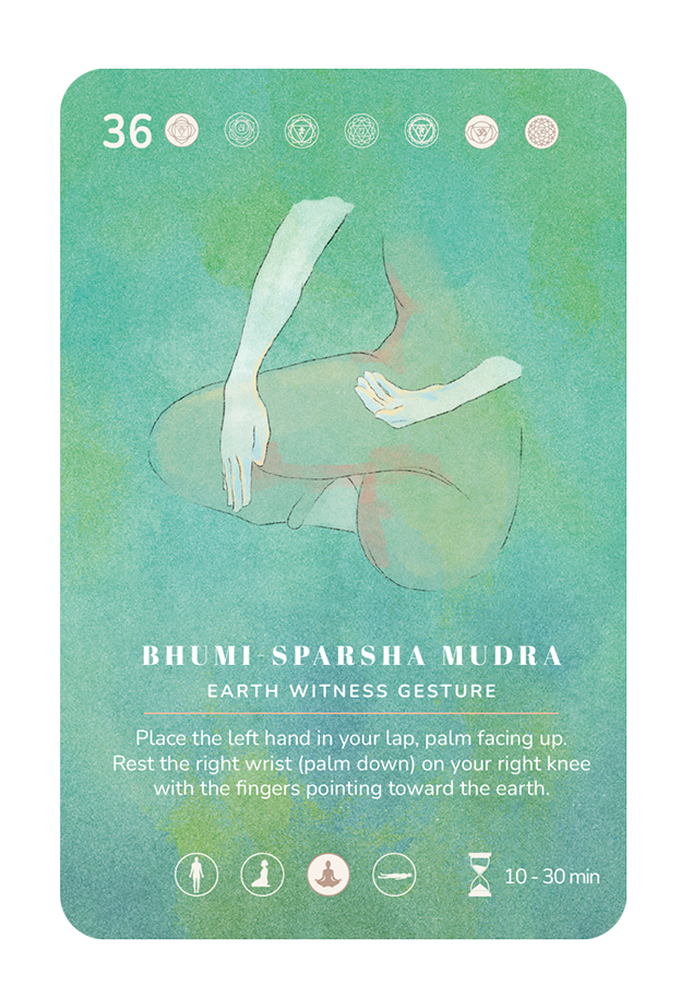 Card 36, Bhumi-sparsha Mudra