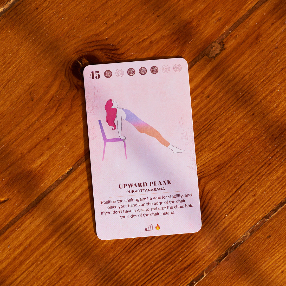 Card 45, Upward Plank