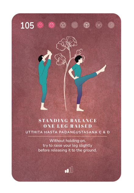 Card 105, Standing Balance One Leg Raised