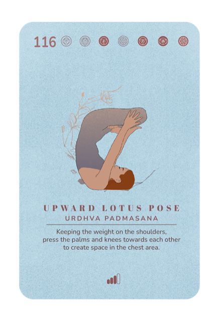 Card 116, Upward Lotus Pose