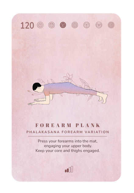 Card 120, Forearm Plank