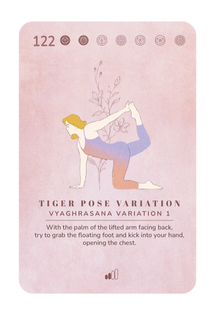 Card 122, Tiger Pose Variation