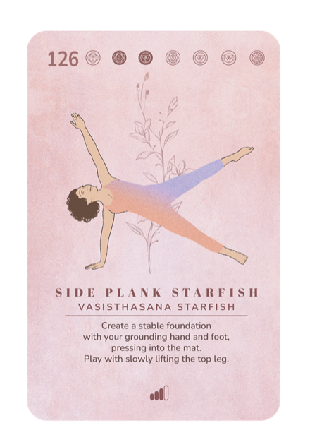 Card 126, Side Plank Starfish