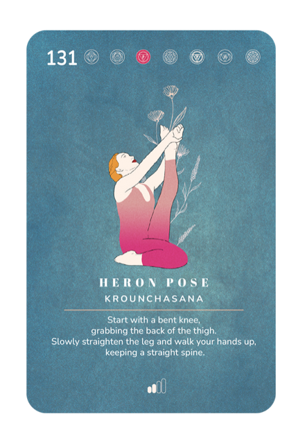 Card 131, Heron Pose