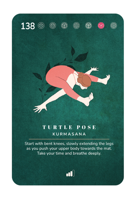 Card 138, Turtle Pose