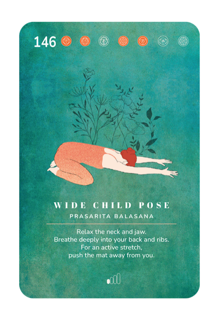 Card 146, Wide Child Pose