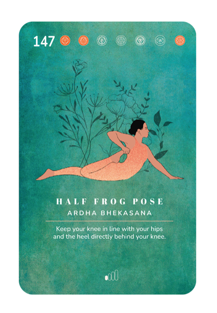 Card 147, Half Frog Pose