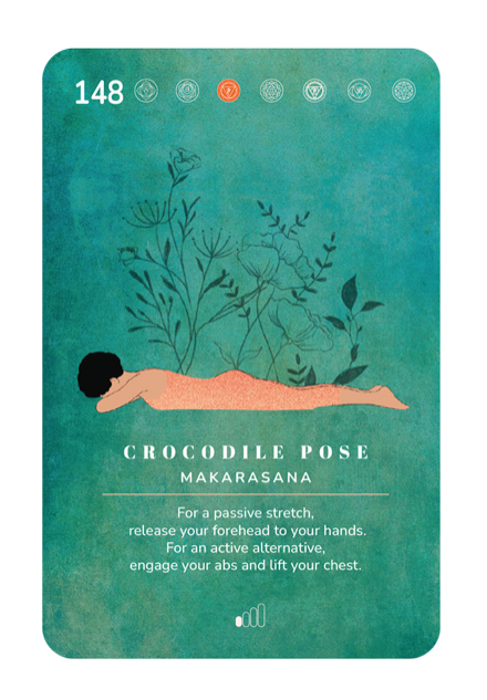 Card 148, Crocodile Pose