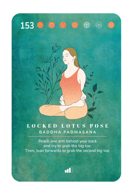 Card 153, Locked Lotus Pose