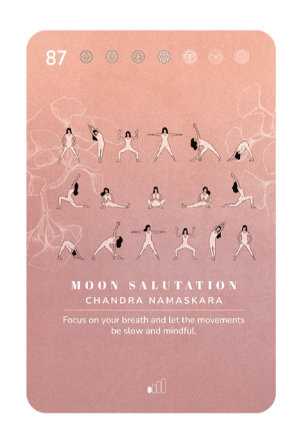 Card 87, Moon Salutation
