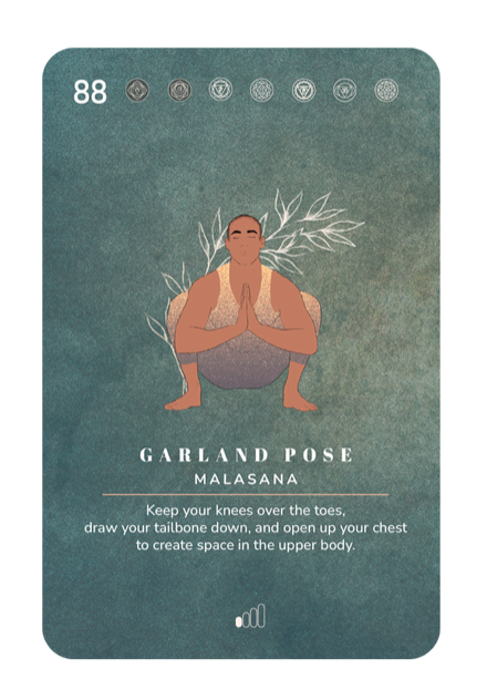 Card 88, Garland Pose