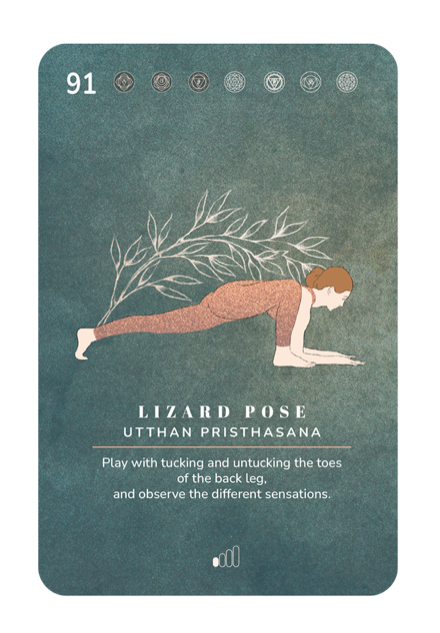 Card 91, Lizard Pose