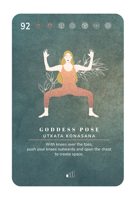 Card 92, Goddess Pose