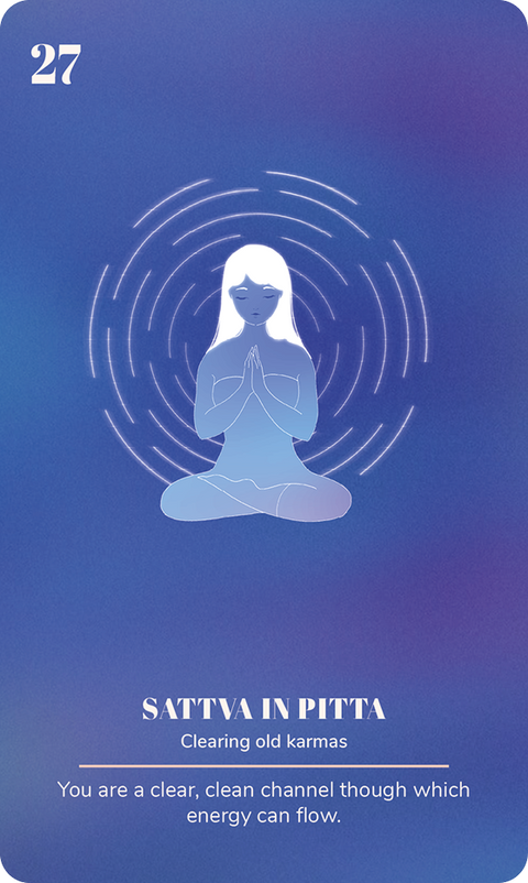 Ayurveda Yoga Deck card