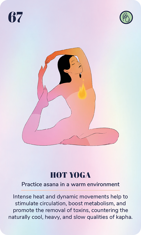 Ayurveda Yoga Deck card