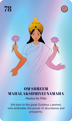 Ayurveda Yoga Deck card
