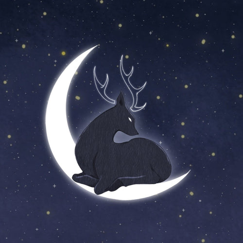 Floga Monthly cover illustration by Giulia Rosa, Buck Moon