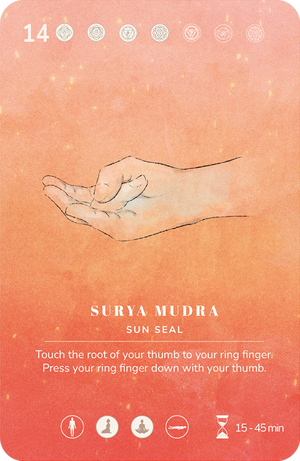 A Mudra Deck card