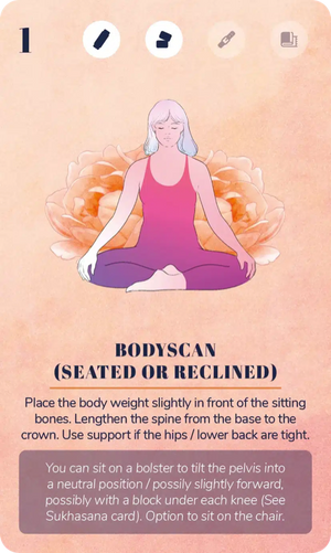 A Restorative Yoga Deck card