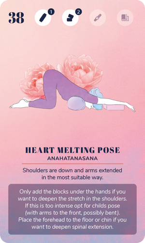 A Restorative Yoga Deck card