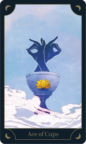 Tarot Yoga Deck card: Ace of Cups