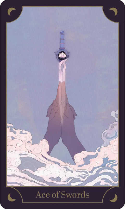 Tarot Yoga Deck card: Ace of Swords