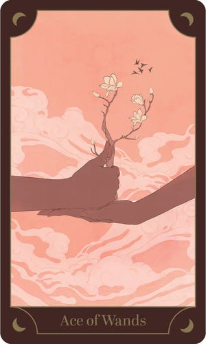 Tarot Yoga Deck card: Ace of Wands