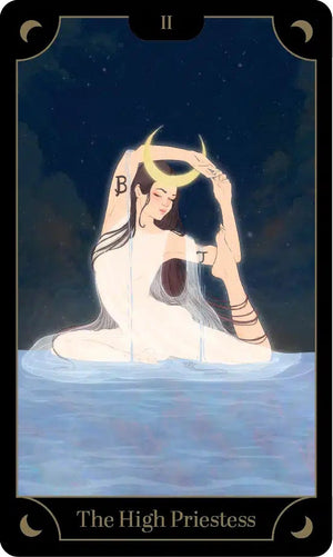 Tarot Yoga Deck card: The High Priestess
