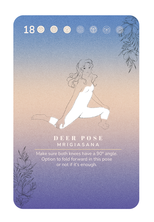 Deer Pose card from the Yin Deck