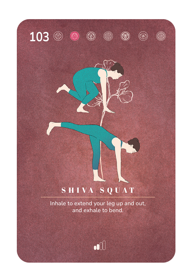 Card 103, Shiva squat flow