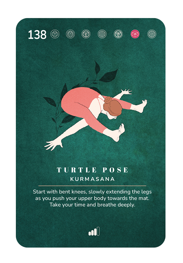 Card 138, Turtle pose