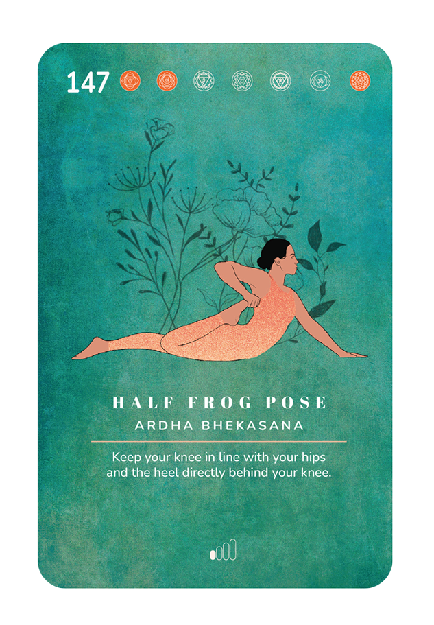 Card 147, Half frog pose