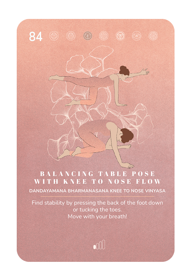 Card 84, Balancing table with knee to nose flow