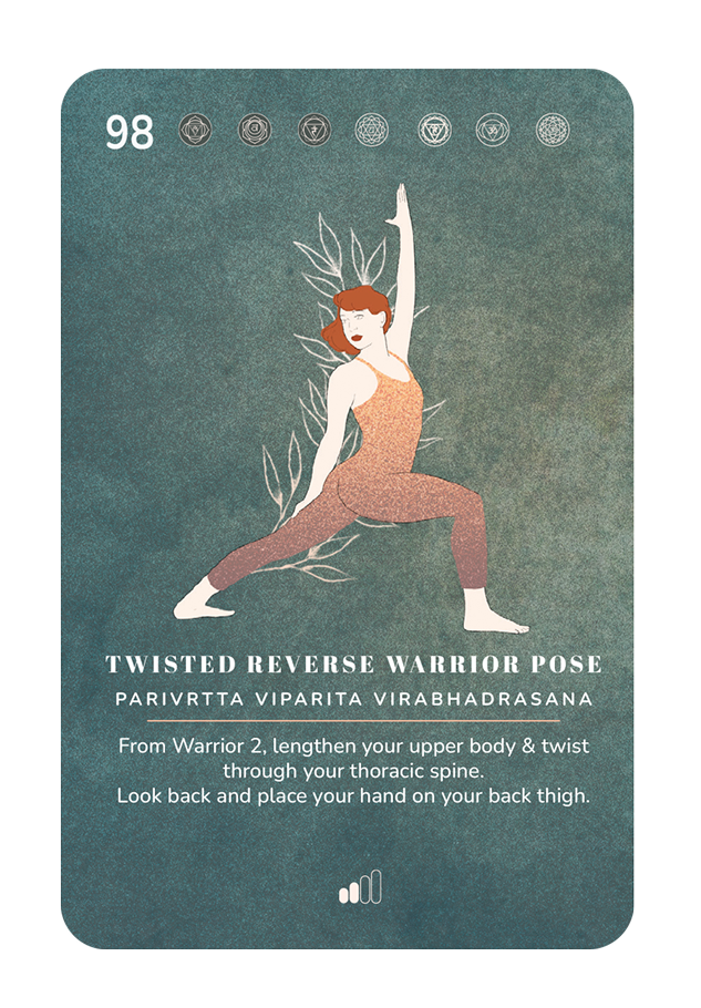 Card 98, Twisted reverse warrior