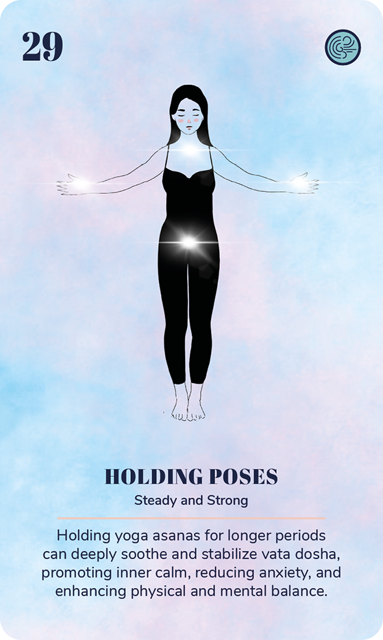 A card from the Ayurveda Yoga Deck
