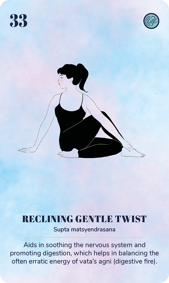 A card from the Ayurveda Yoga Deck: Stimulating breath