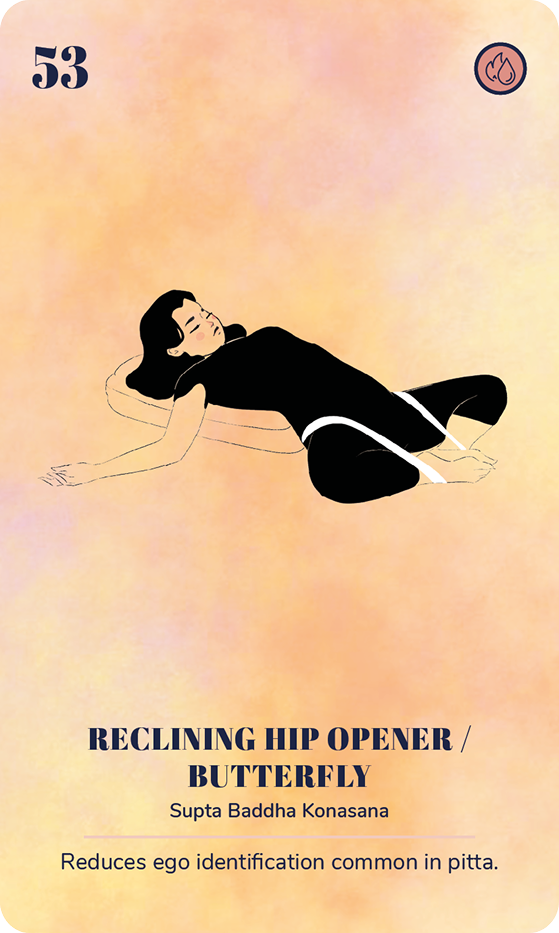 A card from the Ayurveda Yoga Deck