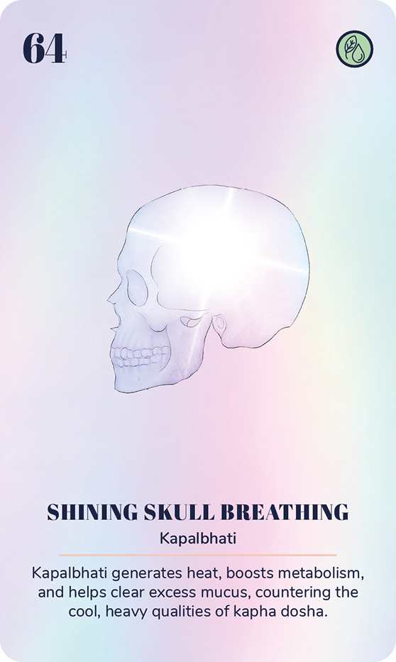 A card from the Ayurveda Yoga Deck