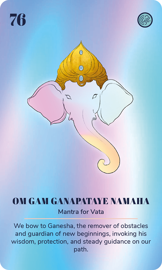 A card from the Ayurveda Yoga Deck: Yoga nidra