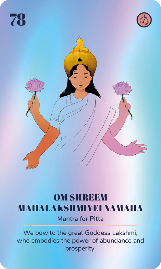 A card from the Ayurveda Yoga Deck: Concentration