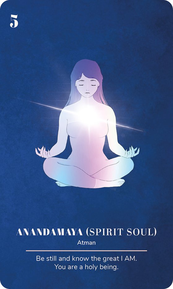 Anandamaya kosha card: spirit and soul