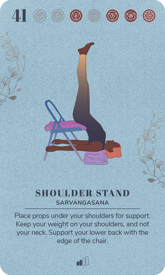 Card 41, Shoulder Stand
