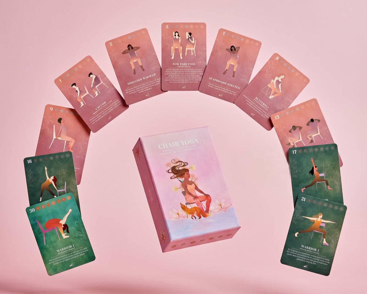 The Chair Yoga Deck, 71 cards with printed manual