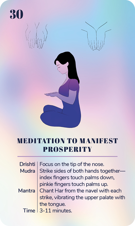 Card 30 from the Kundalini Yoga Deck
